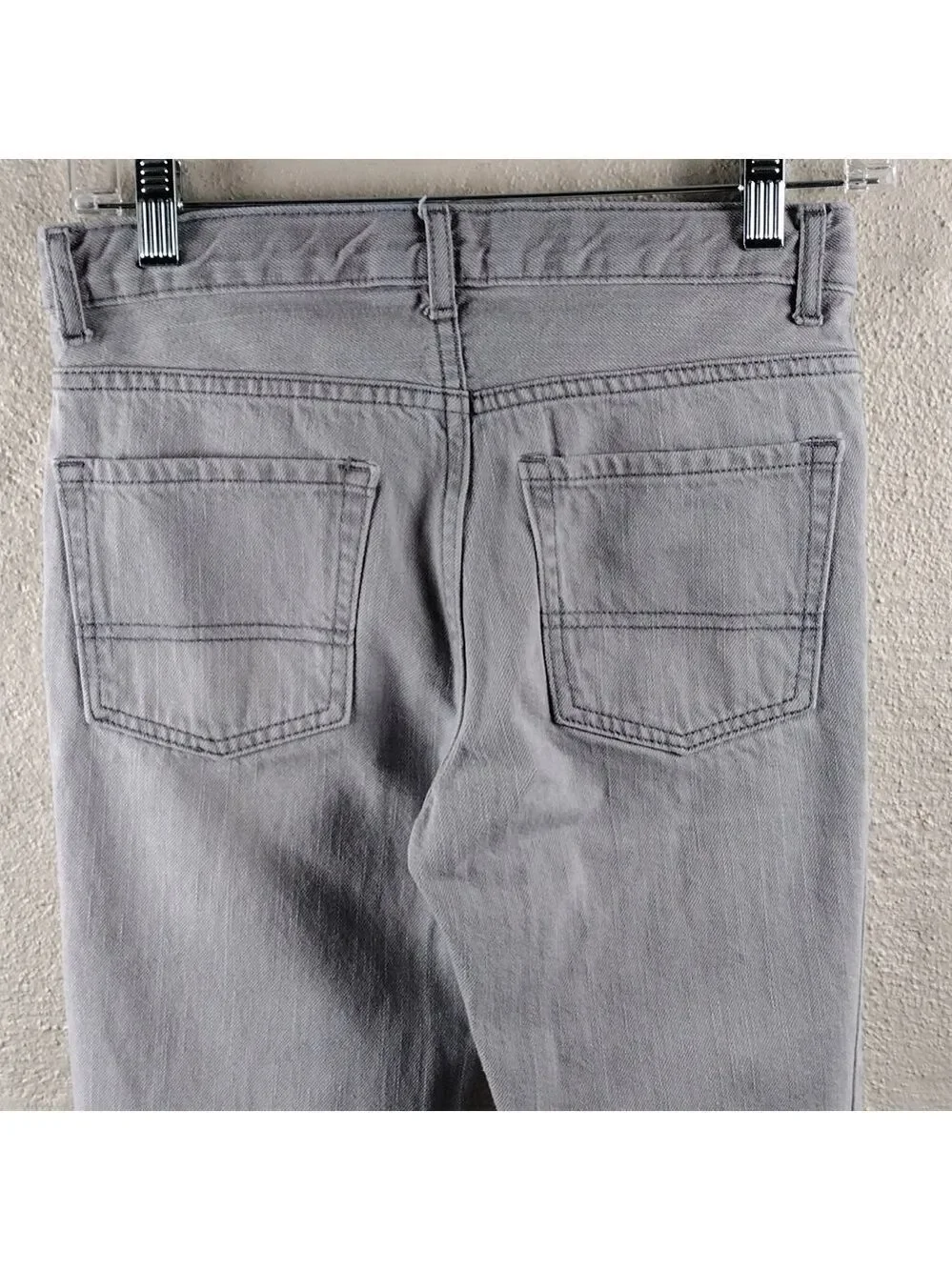 Children's Place Light Grey Skinny Five Pocket Mid Rise Button Zipper Front Jean